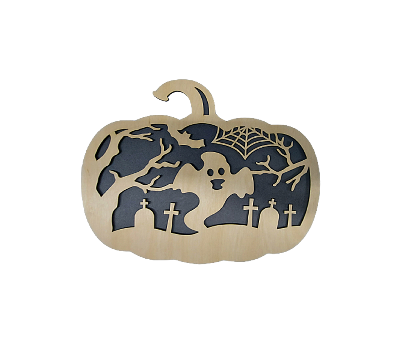 Halloween Pumpkin Sign Decoration (self paint kit or prepainted)