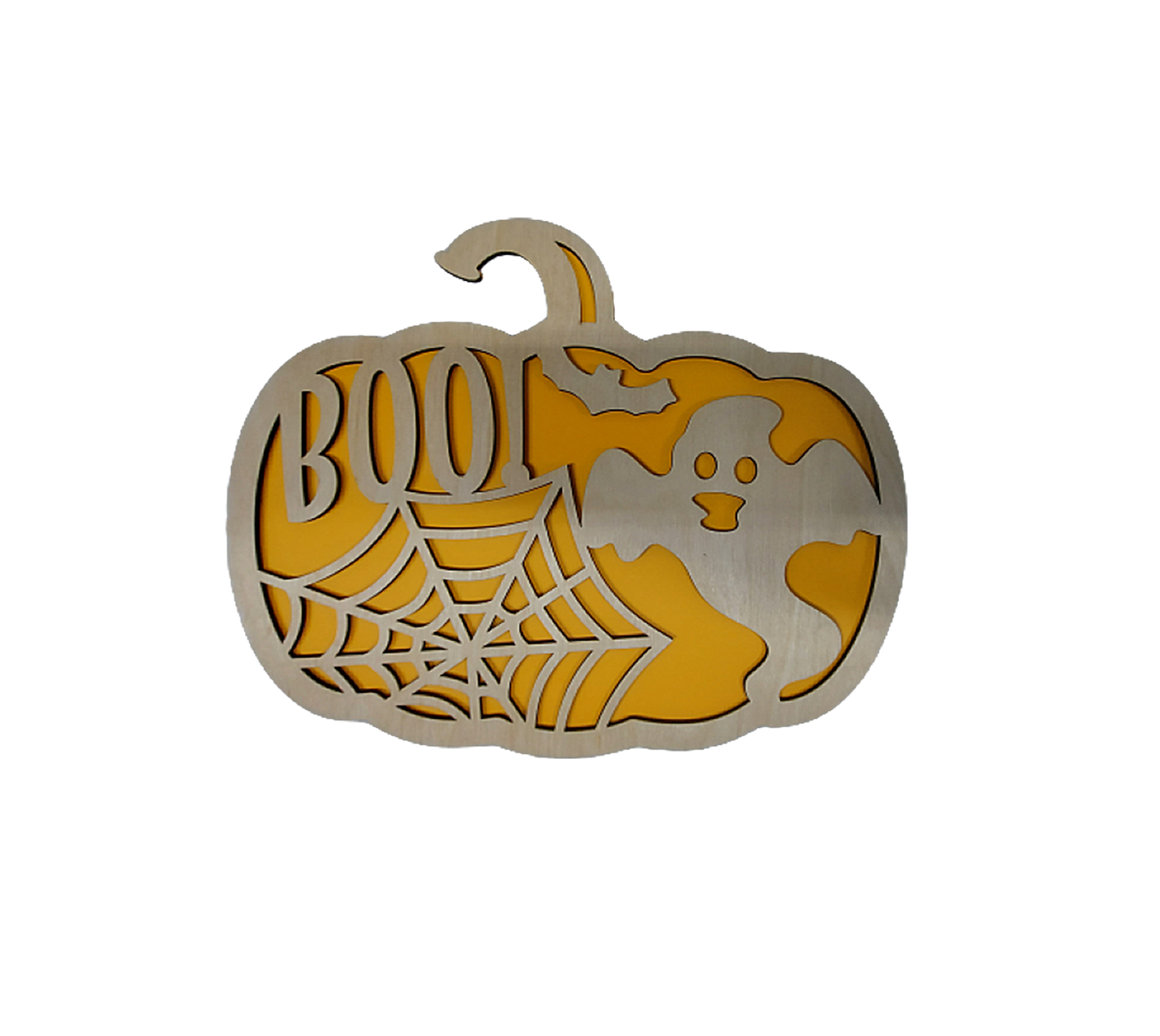 Halloween Pumpkin Sign Decoration (self paint kit or prepainted)