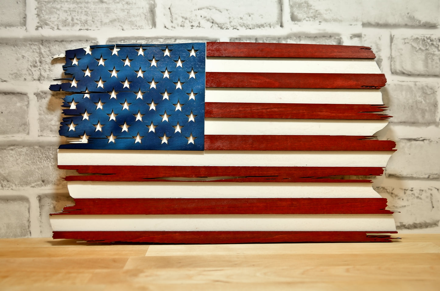 Wooden American Flag