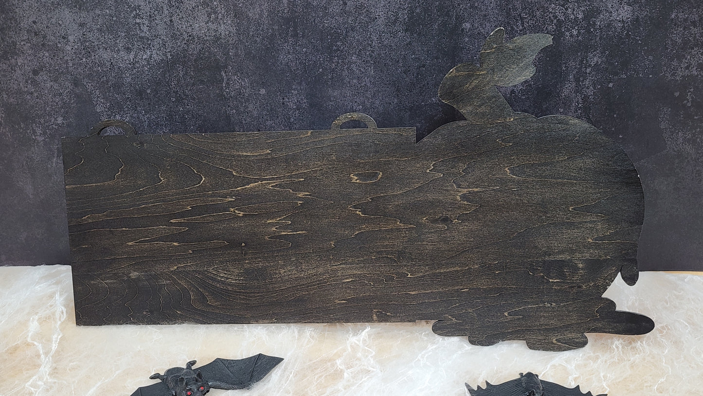 Glow in the Dark Halloween Jack'O'Lantern Sign