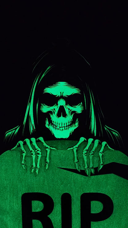 Glow in the Dark Halloween Death Sign