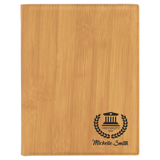 Laser Engraved Portfolio - 9" x 7"