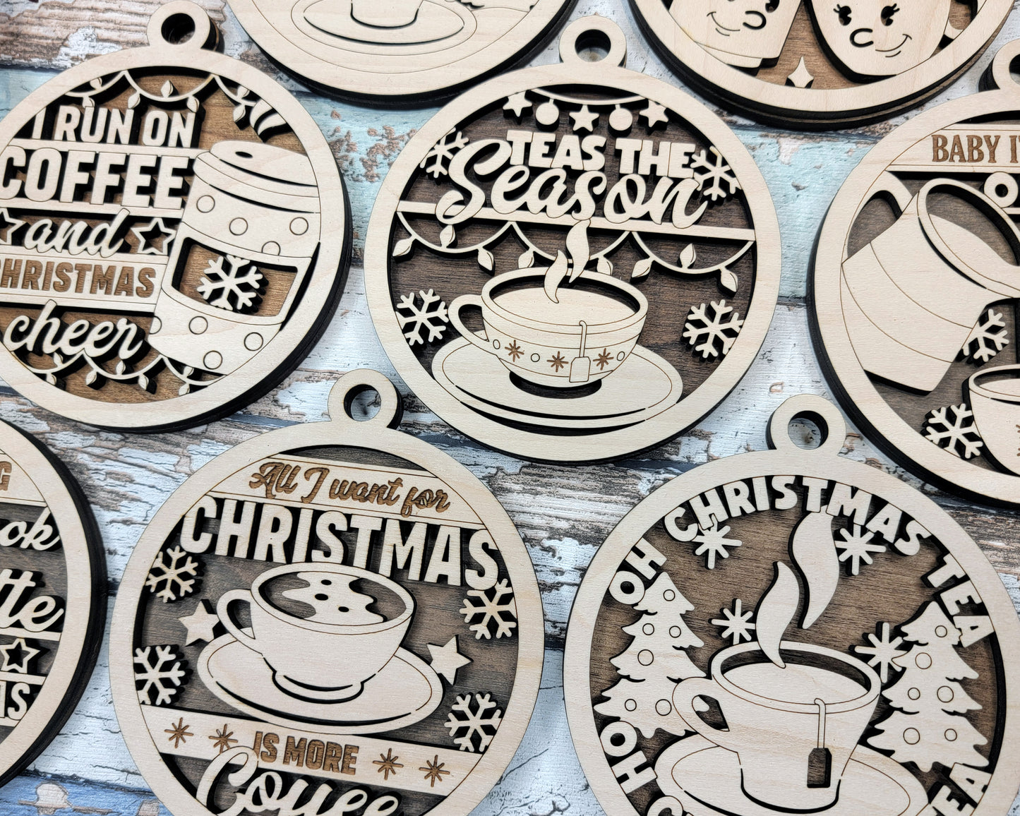 Brew-tiful Coffee Christmas Ornaments