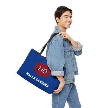 Personalized Weekender Tote Bag - Custom Nalla Designs Travel Shoulder Bag