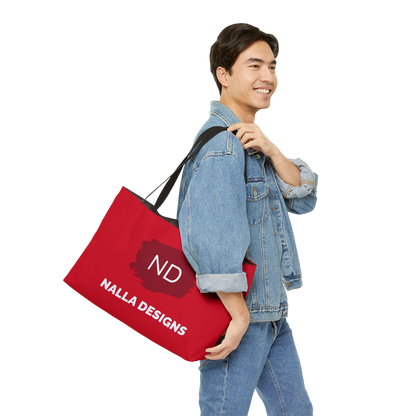 Personalized Weekender Tote Bag - Custom Nalla Designs Travel Shoulder Bag