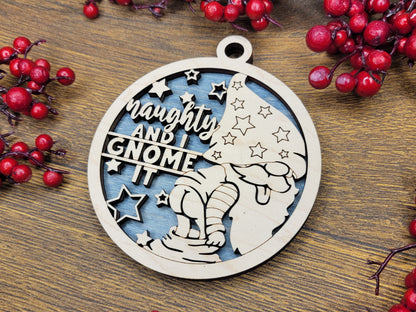 Naughty But Nice Christmas Ornaments