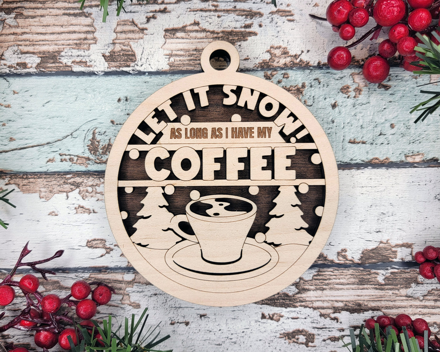 Brew-tiful Coffee Christmas Ornaments