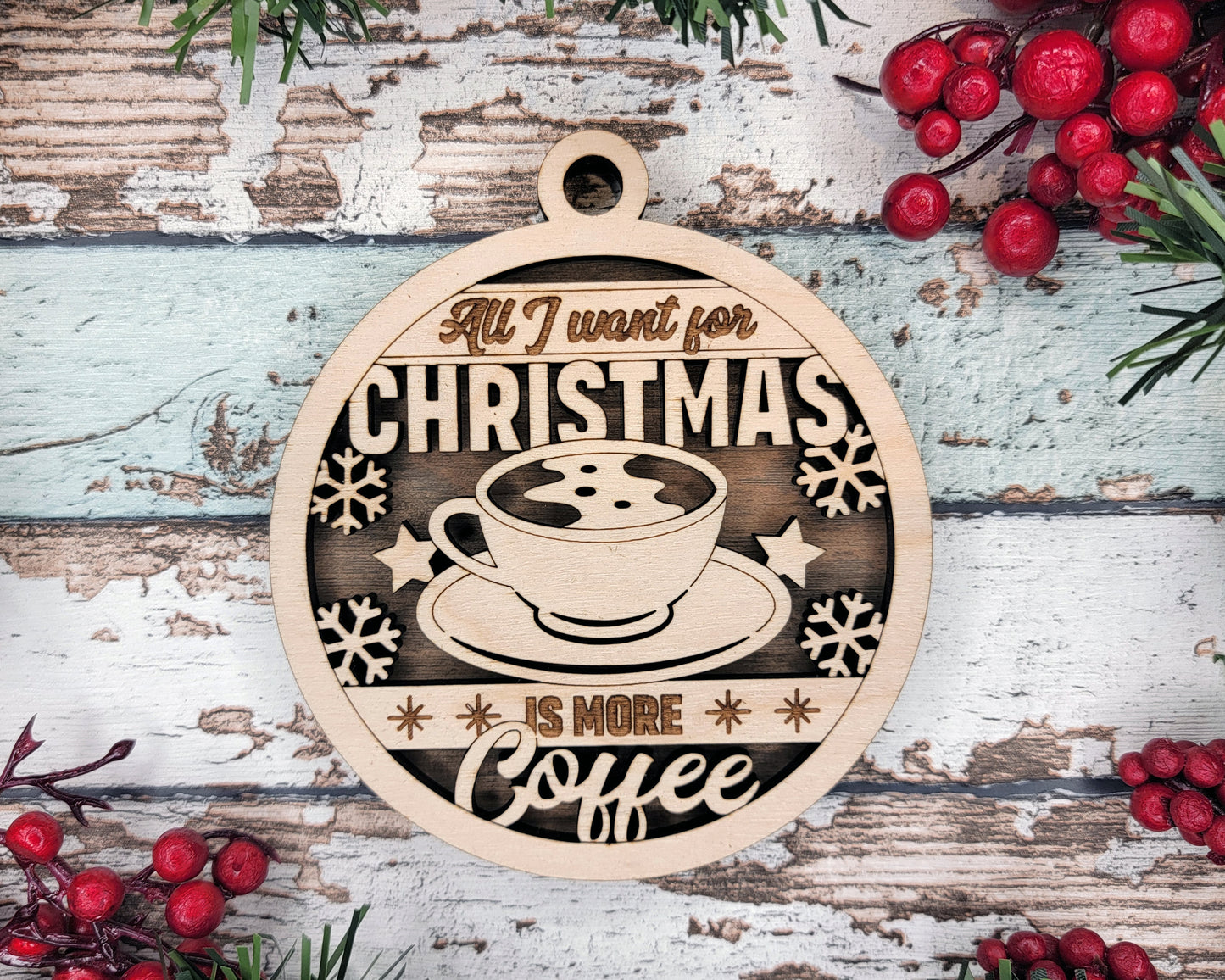 Brew-tiful Coffee Christmas Ornaments