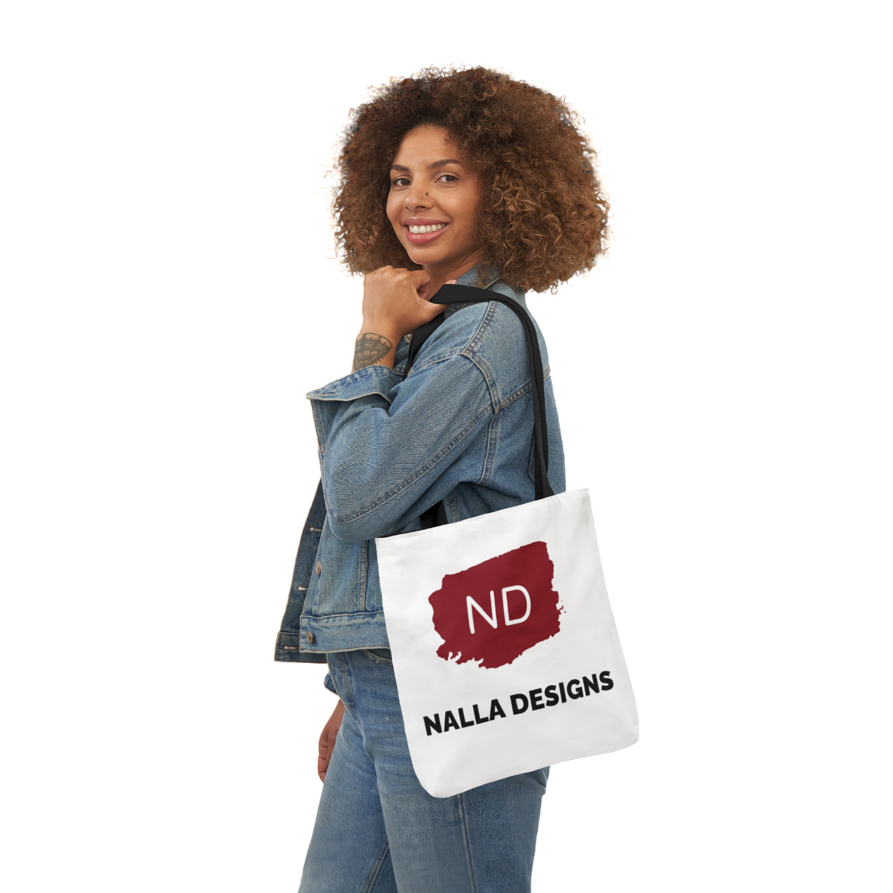 Stylish Canvas Tote Bag with 5-Color Straps - ND Nalla Designs