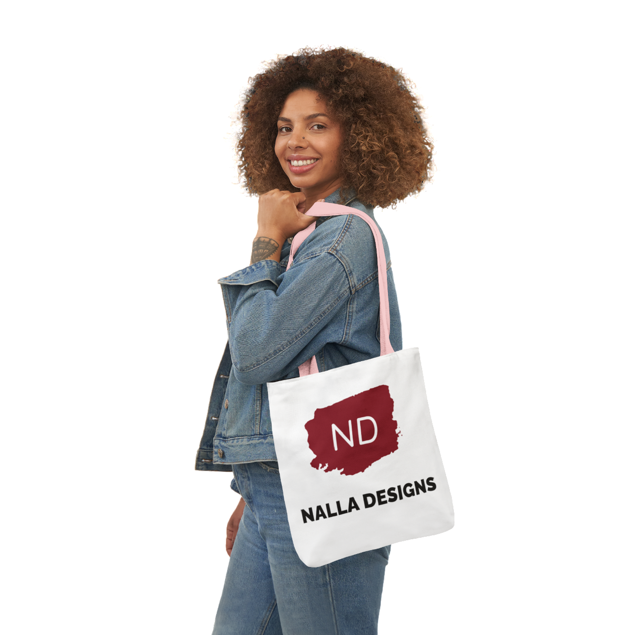 Stylish Canvas Tote Bag with 5-Color Straps - ND Nalla Designs