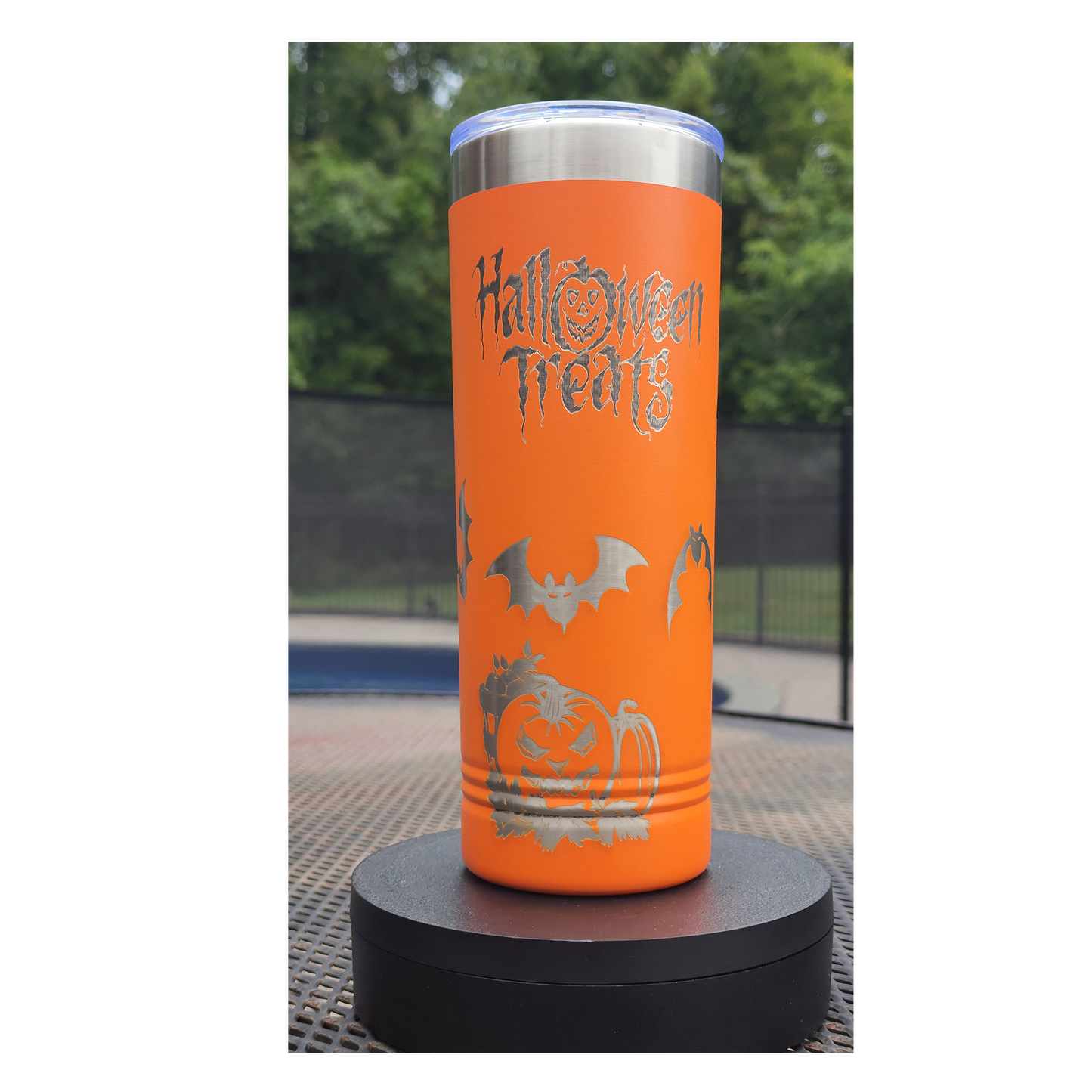 Trick or Treat 22 oz Skinny Tumbler