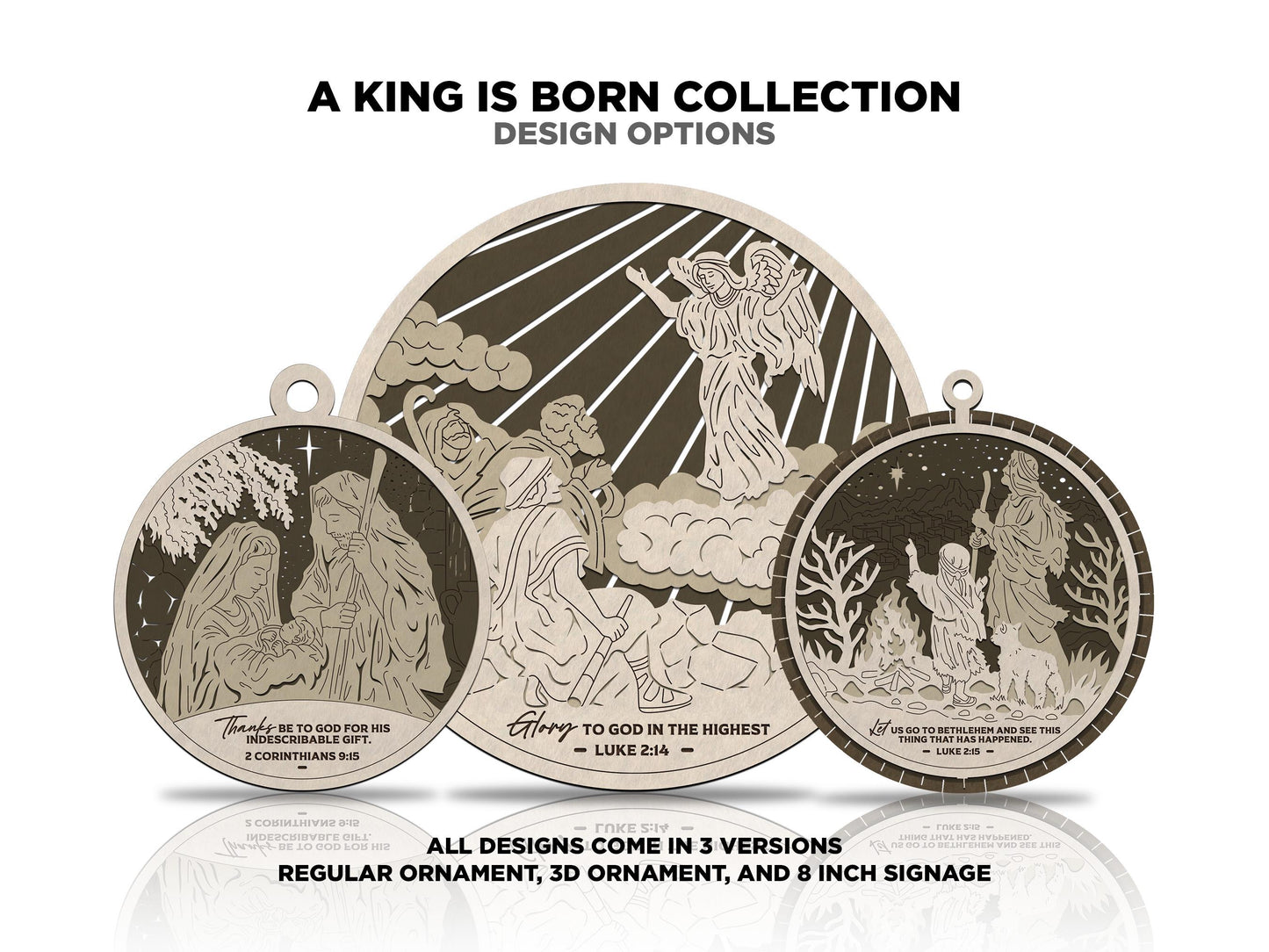 A King is Born Christmas Ornament